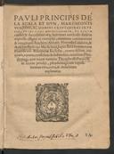 Cover of Pauli principis de la Scala et Hun ... primi tomi miscellaneorum, de rerum caussis & successibus atque secretiori methodo ibidem expressa effigies ac exemplar, nimirum vaticiniorum & imaginum Ioachimi abbatis Florensis Calabriae, & Anselmi episcopi Marsichani, super statu summorum pontificum Rhomanae ecclesiae, contra falsam, iniquam, vanam, confictam & seditiosam cuiusdam pseudomagi, quae nuper nomine Theophrasti Paracelsi in lucem prodiit, pseudomagicam expositionem vera, & certa, & indubitata| explanatio
