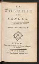 Cover of théorie des songes