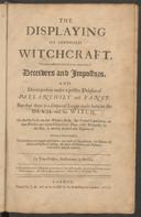 Cover of displaying of supposed witchcraft