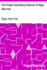 Cover of First Project Gutenberg Collection of Edgar Allan Poe