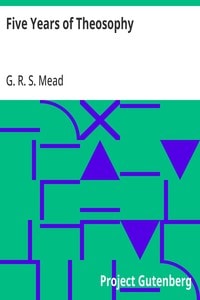 Cover of Five Years of Theosophy