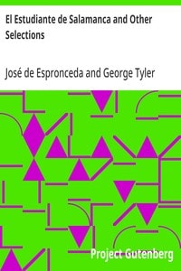 Cover of El Estudiante de Salamanca and Other Selections
