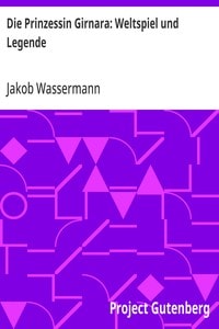 Cover of Die Prinzessin Girnara: Weltspiel und Legende