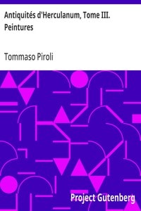 Cover of Antiquités d'Herculanum, Tome III. Peintures