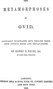 Cover of The Metamorphoses of Ovid, Books I-VII