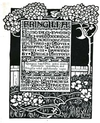 Cover of Fringilla: Some Tales In Verse