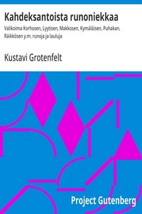 Cover of Kahdeksantoista runoniekkaa