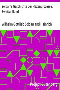 Cover of Soldan's Geschichte der Hexenprozesse. Zweiter Band