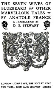 Cover of The Story of the Duchess of Cicogne and of Monsieur de Boulingrin