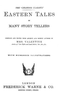 Cover of Eastern Tales by Many Story Tellers