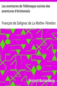 Cover of Les aventures de Télémaque suivies des aventures d'Aristonoüs