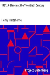 Cover of 1931: A Glance at the Twentieth Century