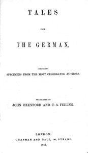 Cover of Tales from the German, Comprising specimens from the most celebrated authors