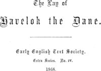 Cover of The Lay of Havelok the Dane