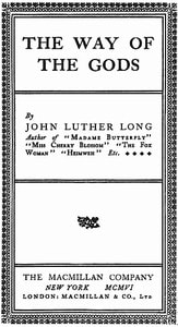 Cover of The Way of the Gods