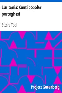 Cover of Lusitania: Canti popolari portoghesi