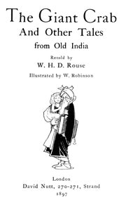 Cover of The Giant Crab, and Other Tales from Old India