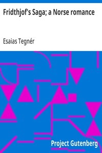 Cover of Fridthjof's Saga; a Norse romance