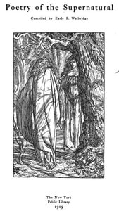 Cover of Poetry of the Supernatural