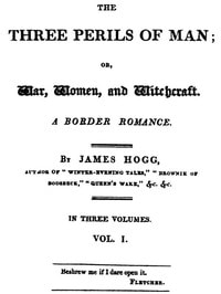 Cover of The Three Perils of Man; or, War, Women, and Witchcraft, Vol. 1 (of 3)