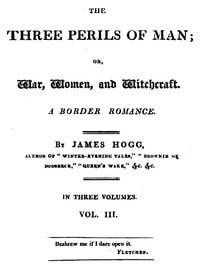 Cover of The Three Perils of Man; or, War, Women, and Witchcraft, Vol. 3 (of 3)