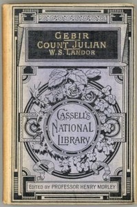 Cover of Gebir, and Count Julian