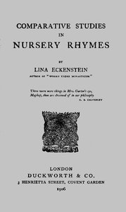 Cover of Comparative Studies in Nursery Rhymes