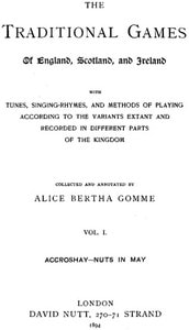 Cover of The Traditional Games of England, Scotland, and Ireland (Vol 1 of 2)
