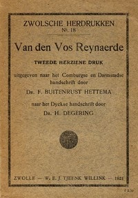 Cover of Van den Vos Reynaerde