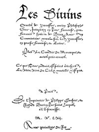 Cover of Les Divins Oracles de Zoroastre, ancien Philosophe Grec, Interpretez en Rime Françoise, par François Habert de Berry; Avec un Commentaire moral sur ledit Zoroastre, en Poesie Françoise, et Latine.