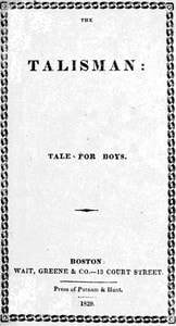 Cover of The Talisman: A Tale for Boys