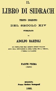 Cover of Il libro di Sidrach: testo inedito del secolo XIV