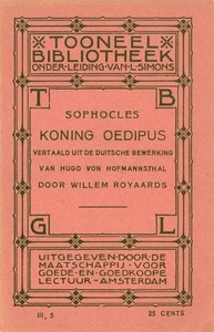 Cover of Koning Oedipus, van Sophocles: tragedie
