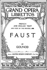 Cover of Faust: A Lyric Drama in Five Acts