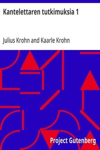 Cover of Kantelettaren tutkimuksia 1