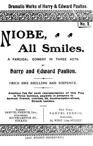 Cover of Niobe, All Smiles: A Farcical Comedy in Three Acts