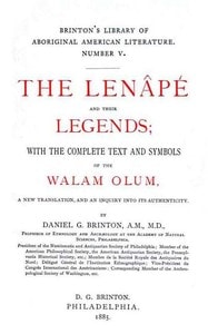 Cover of The Lenâpé and Their Legends