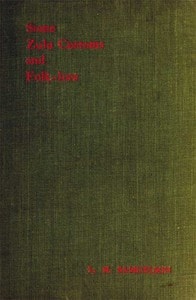 Cover of Some Zulu Customs and Folk-lore
