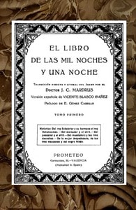 Cover of El libro de las mil noches y una noche; t. 1