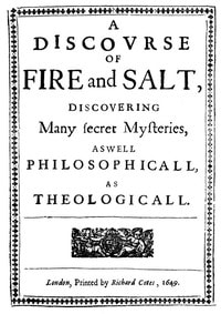 Cover of A Discovrse of Fire and Salt