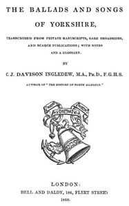 Cover of The Ballads and Songs of Yorkshire