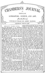 Cover of Chambers's Journal of Popular Literature, Science, and Art, No. 704