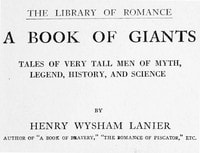 Cover of A Book of Giants: Tales of Very Tall Men of Myth, Legend, History, and Science.