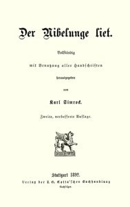 Cover of Der Nibelunge liet