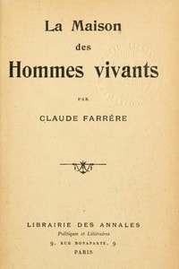 Cover of La maison des hommes vivants