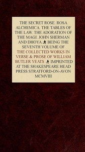 Cover of The Collected Works in Verse and Prose of William Butler Yeats, Vol. 7 (of 8)