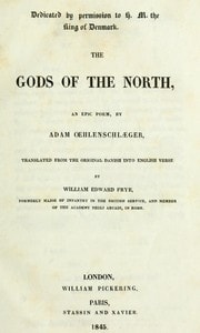 Cover of The Gods of the North: an epic poem