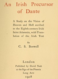 Cover of An Irish precursor of Dante