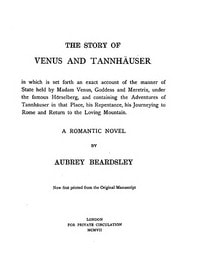 Cover of The Story of Venus and Tannhäuser: A Romantic Novel