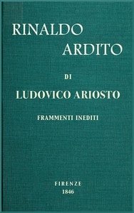 Cover of Rinaldo ardito: Frammenti inediti pubblicati sul manoscritto originale